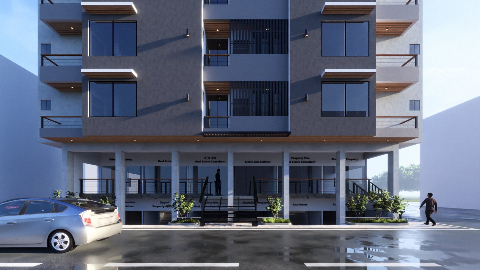 Commercial arcade render